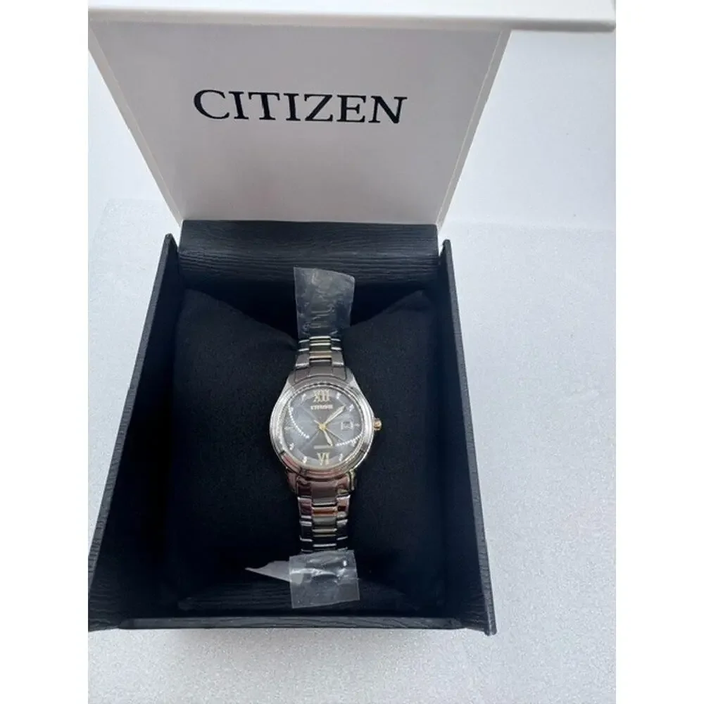 Citizen Eco Drive Gemmed MOP Dial Classic 30mm Women's Quartz Watch FE1136-59H
